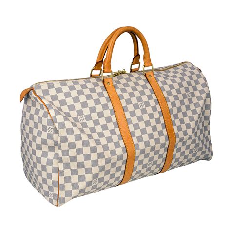 louis vuitton duffle bag white|authentic louis vuitton duffle bag.